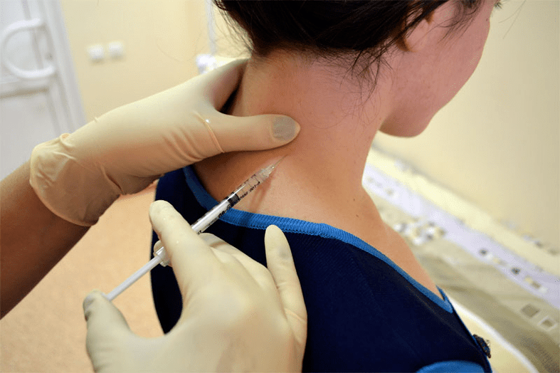 Bloqueio anestésico para osteocondrose
